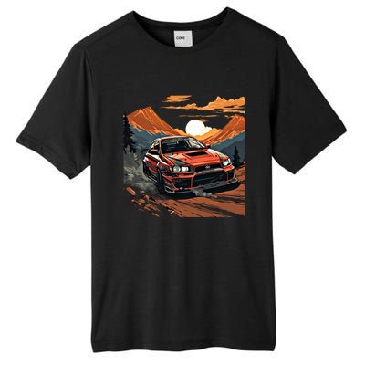 Jdm Evo Car Drift Mountain Racing Car Lover Graphic Gift Tall Fusion ChromaSoft Performance T-Shirt