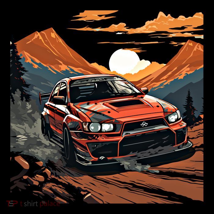 Jdm Evo Car Drift Mountain Racing Car Lover Graphic Gift Flatbill Hat