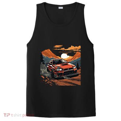 Jdm Evo Car Drift Mountain Racing Car Lover Graphic Gift PosiCharge Competitor Tank