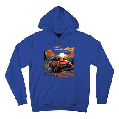 Jdm Evo Car Drift Mountain Racing Car Lover Graphic Gift Hoodie