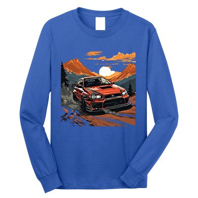 Jdm Evo Car Drift Mountain Racing Car Lover Graphic Gift Long Sleeve Shirt