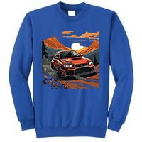 Jdm Evo Car Drift Mountain Racing Car Lover Graphic Gift Sweatshirt