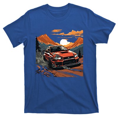 Jdm Evo Car Drift Mountain Racing Car Lover Graphic Gift T-Shirt