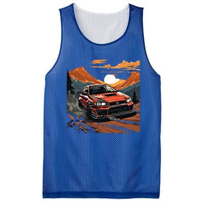 Jdm Evo Car Drift Mountain Racing Car Lover Graphic Gift Mesh Reversible Basketball Jersey Tank