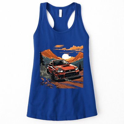 Jdm Evo Car Drift Mountain Racing Car Lover Graphic Gift Womens Tank Top