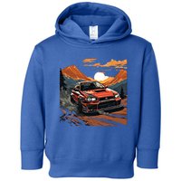 Jdm Evo Car Drift Mountain Racing Car Lover Graphic Gift Toddler Hoodie