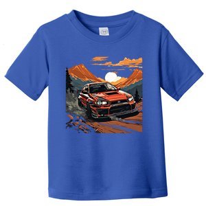 Jdm Evo Car Drift Mountain Racing Car Lover Graphic Gift Toddler T-Shirt