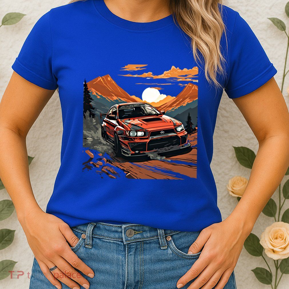 Jdm Evo Car Drift Mountain Racing Car Lover Graphic Gift Womens T-Shirt