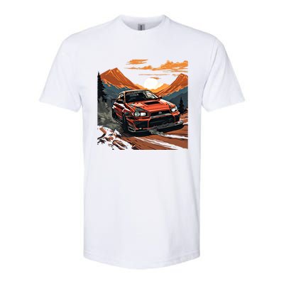 Jdm Evo Car Drift Mountain Racing Car Lover Graphic Gift Softstyle® CVC T-Shirt