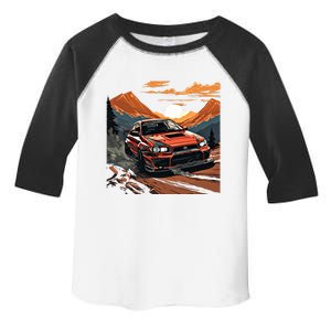 Jdm Evo Car Drift Mountain Racing Car Lover Graphic Gift Toddler Fine Jersey T-Shirt