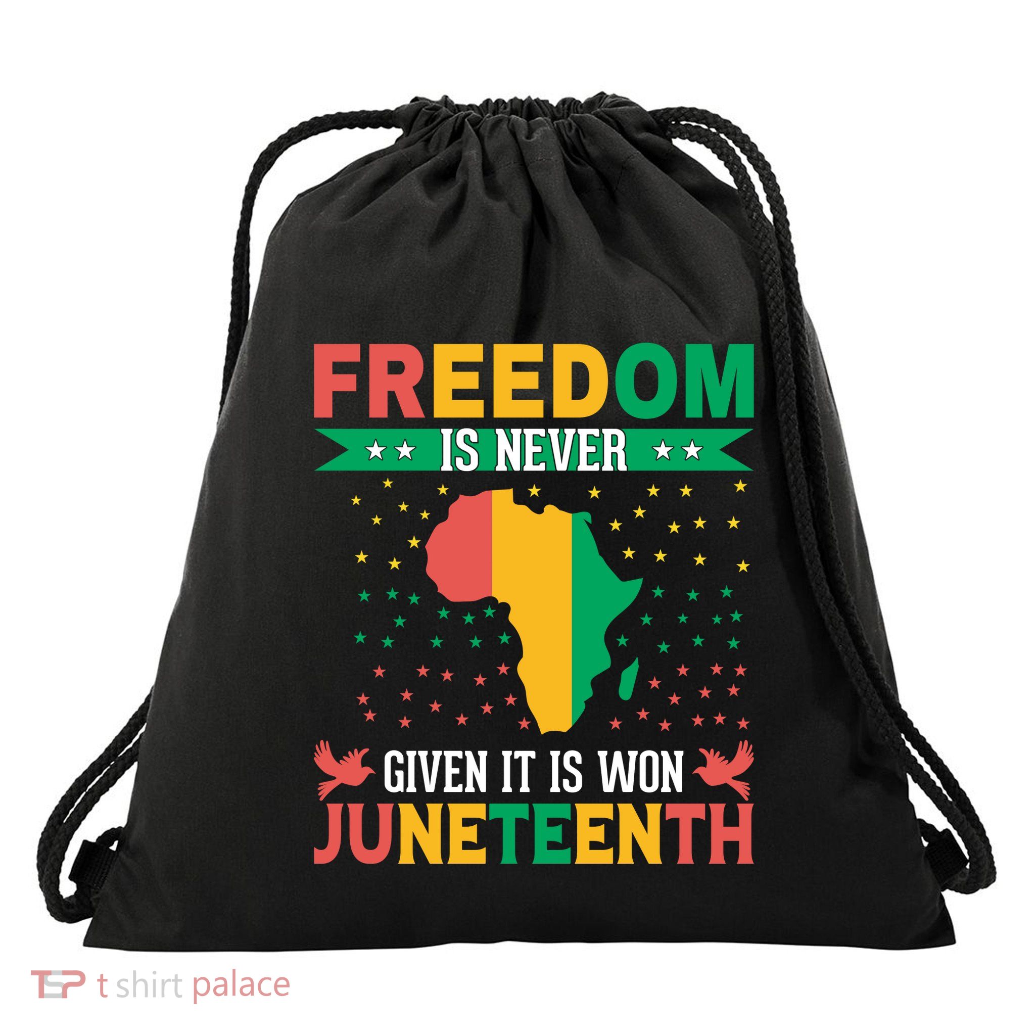 Juneteenth Emancipation Day Celebration Drawstring Bag