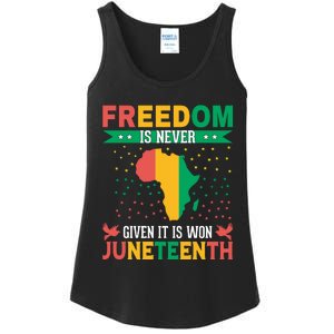 Juneteenth Emancipation Day Celebration Ladies Essential Tank