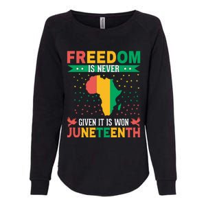 Juneteenth Emancipation Day Celebration Womens California Wash Sweatshirt