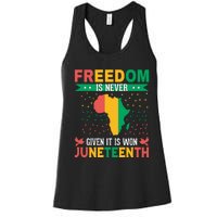 Juneteenth Emancipation Day Celebration Women's Racerback Tank