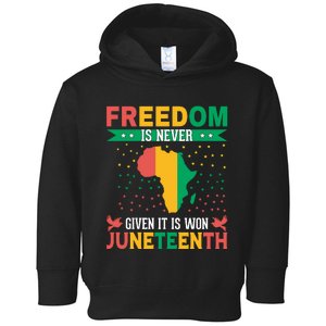 Juneteenth Emancipation Day Celebration Toddler Hoodie