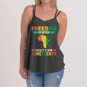 Juneteenth Emancipation Day Celebration Women's Strappy Tank