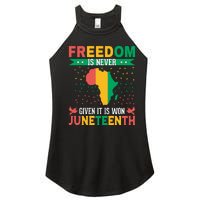 Juneteenth Emancipation Day Celebration Women's Perfect Tri Rocker Tank