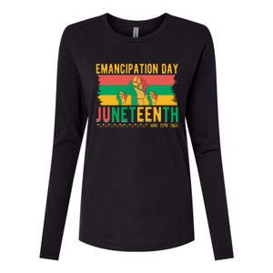 Juneteenth Emancipation Day Commemoration Womens Cotton Relaxed Long Sleeve T-Shirt