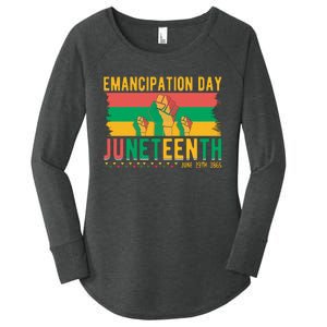 Juneteenth Emancipation Day Commemoration Women's Perfect Tri Tunic Long Sleeve Shirt