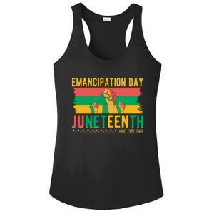 Juneteenth Emancipation Day Commemoration Ladies PosiCharge Competitor Racerback Tank