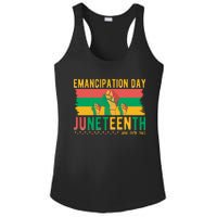 Juneteenth Emancipation Day Commemoration Ladies PosiCharge Competitor Racerback Tank