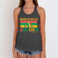 Juneteenth Emancipation Day Commemoration Women's Knotted Racerback Tank