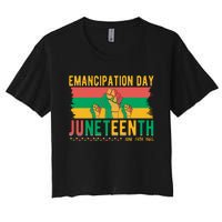 Juneteenth Emancipation Day Commemoration Women's Crop Top Tee