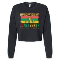 Juneteenth Emancipation Day Commemoration Cropped Pullover Crew