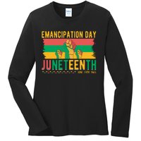 Juneteenth Emancipation Day Commemoration Ladies Long Sleeve Shirt