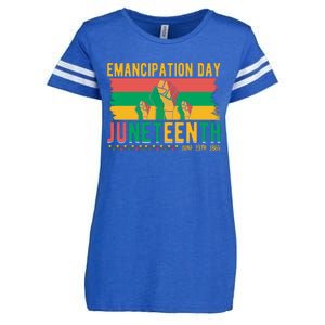 Juneteenth Emancipation Day Commemoration Enza Ladies Jersey Football T-Shirt