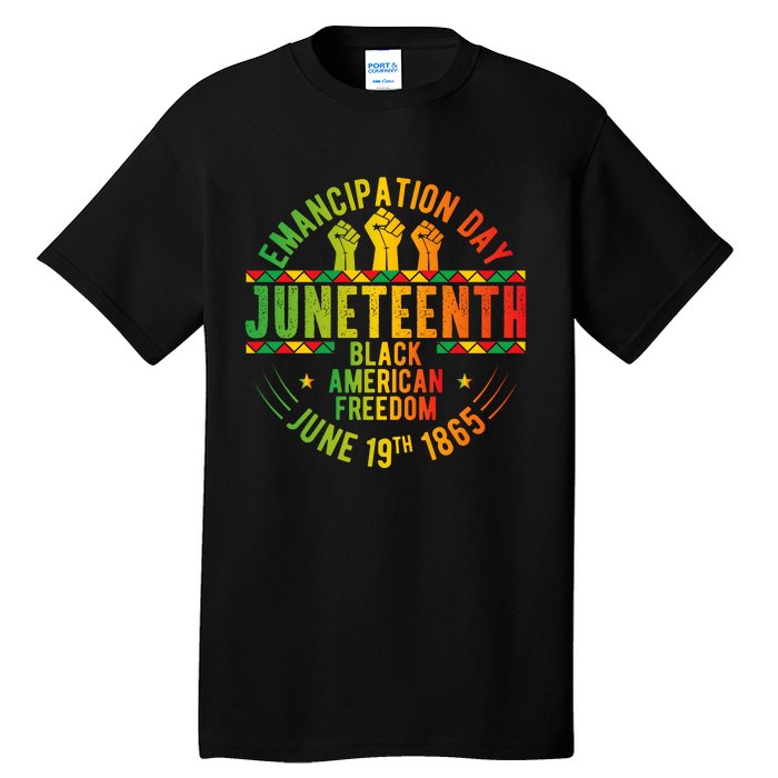 Juneteenth Emancipation Day Freedom Celebration Graphic Tall T-Shirt