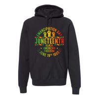 Juneteenth Emancipation Day Freedom Celebration Graphic Premium Hoodie