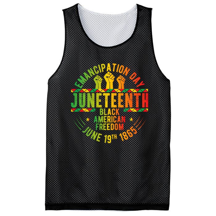 Juneteenth Emancipation Day Freedom Celebration Graphic Mesh Reversible Basketball Jersey Tank