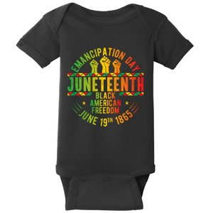 Juneteenth Emancipation Day Freedom Celebration Graphic Baby Bodysuit