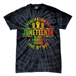 Juneteenth Emancipation Day Freedom Celebration Graphic Tie-Dye T-Shirt