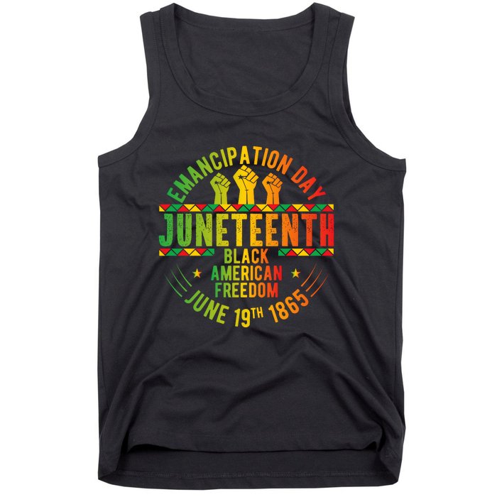 Juneteenth Emancipation Day Freedom Celebration Graphic Tank Top