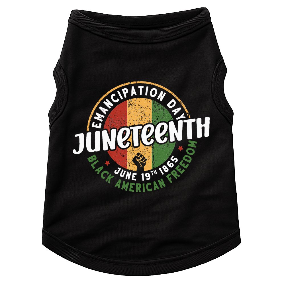 Juneteenth Emancipation Day Black American Freedom Doggie Tank