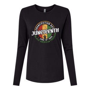 Juneteenth Emancipation Day Black American Freedom Womens Cotton Relaxed Long Sleeve T-Shirt