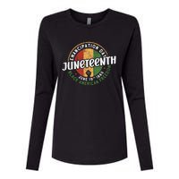 Juneteenth Emancipation Day Black American Freedom Womens Cotton Relaxed Long Sleeve T-Shirt