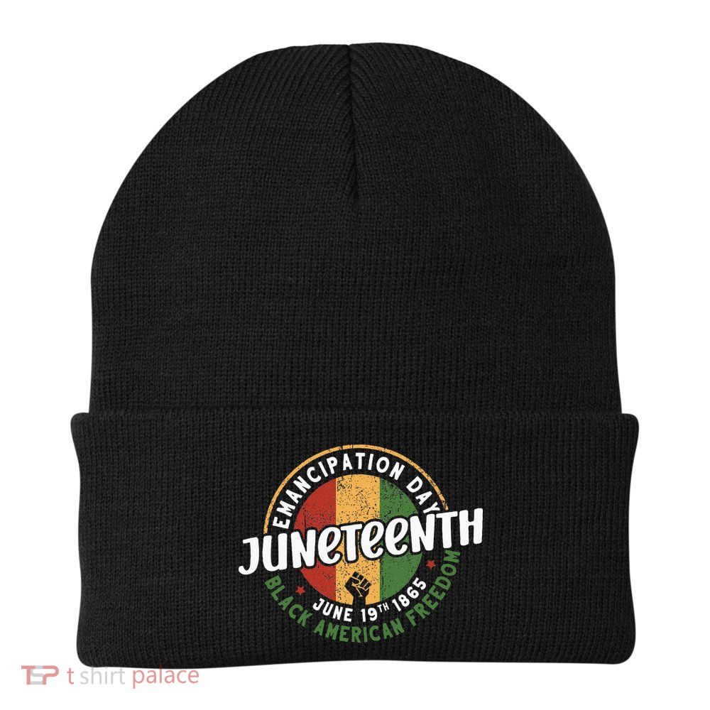 Juneteenth Emancipation Day Black American Freedom Beanie