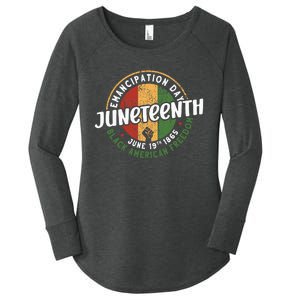 Juneteenth Emancipation Day Black American Freedom Women's Perfect Tri Tunic Long Sleeve Shirt