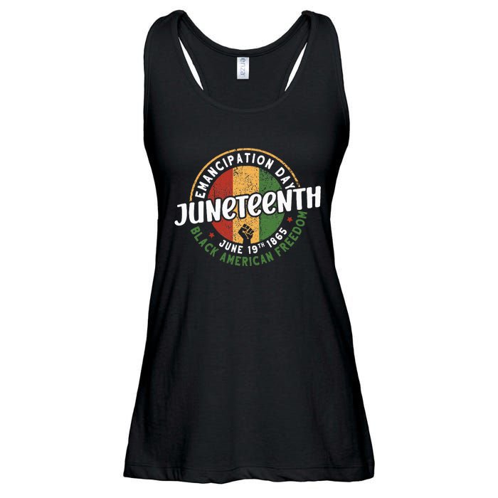 Juneteenth Emancipation Day Black American Freedom Ladies Essential Flowy Tank