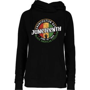 Juneteenth Emancipation Day Black American Freedom Womens Funnel Neck Pullover Hood