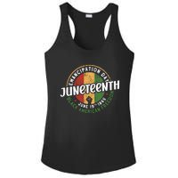 Juneteenth Emancipation Day Black American Freedom Ladies PosiCharge Competitor Racerback Tank