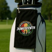Juneteenth Emancipation Day Black American Freedom Golf Towel