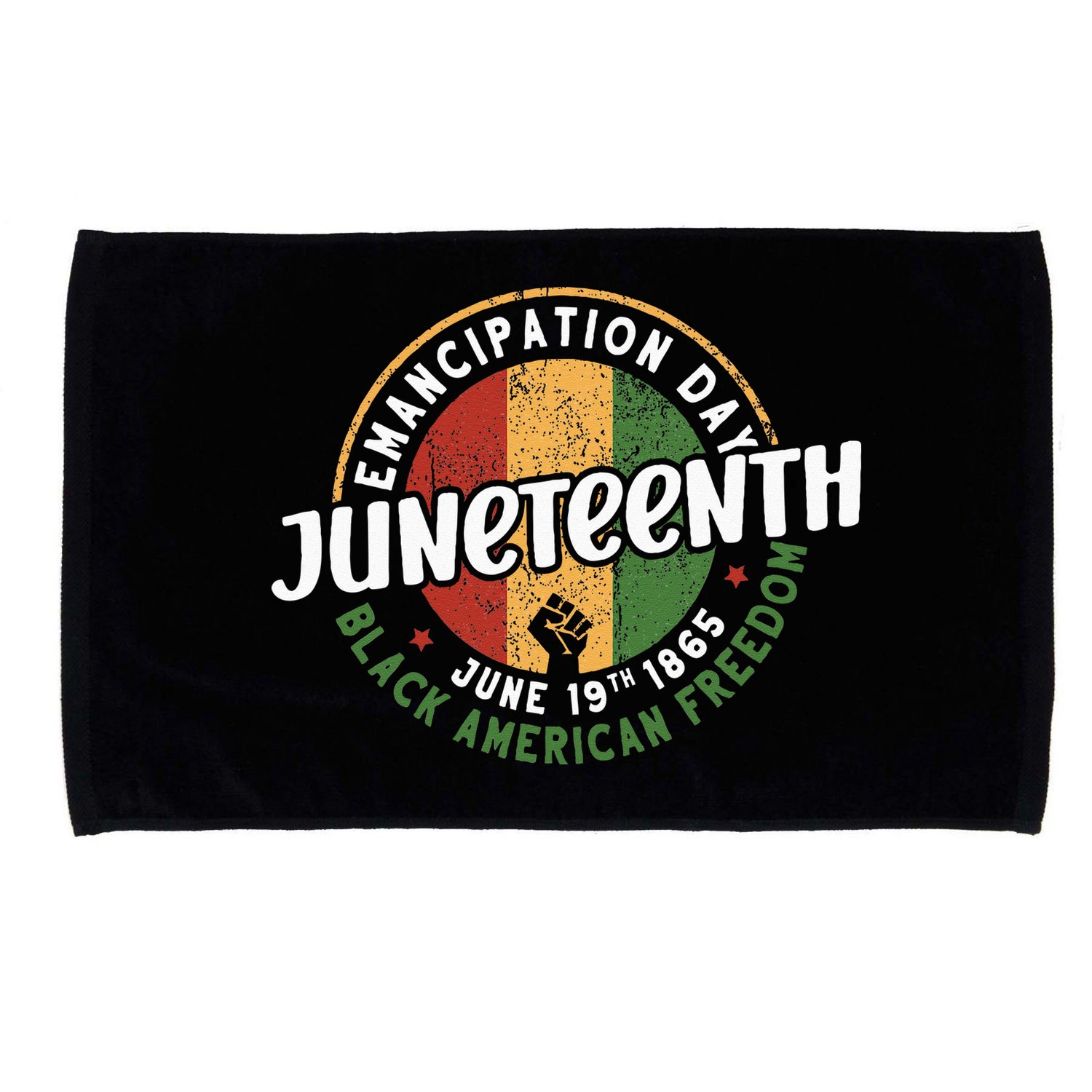 Juneteenth Emancipation Day Black American Freedom Microfiber Hand Towel