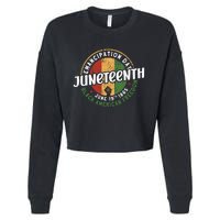 Juneteenth Emancipation Day Black American Freedom Cropped Pullover Crew