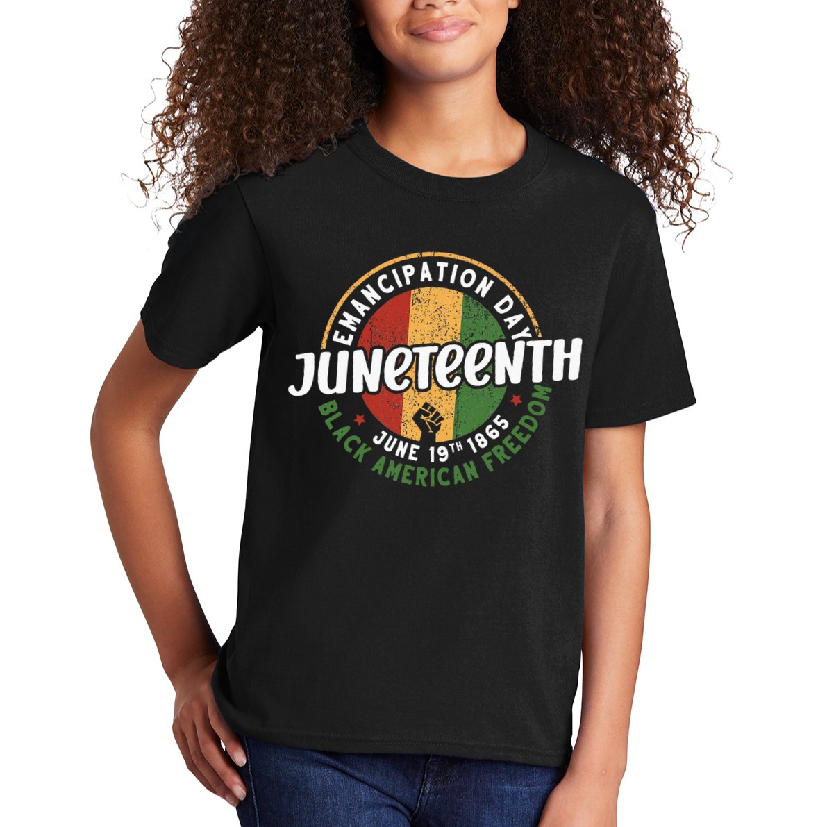 Juneteenth Emancipation Day Black American Freedom Kids T-Shirt