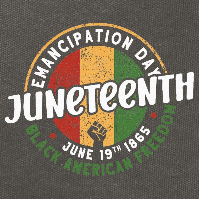 Juneteenth Emancipation Day Black American Freedom Cotton Canvas Backpack