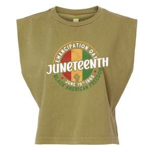 Juneteenth Emancipation Day Black American Freedom Garment-Dyed Women's Muscle Tee